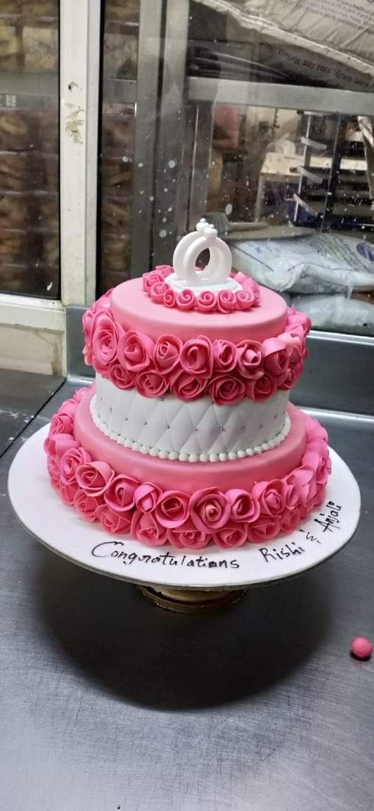 Shop for Fresh Couple 2 Tier Theme Cake Hand Painted online  Rajapalayam