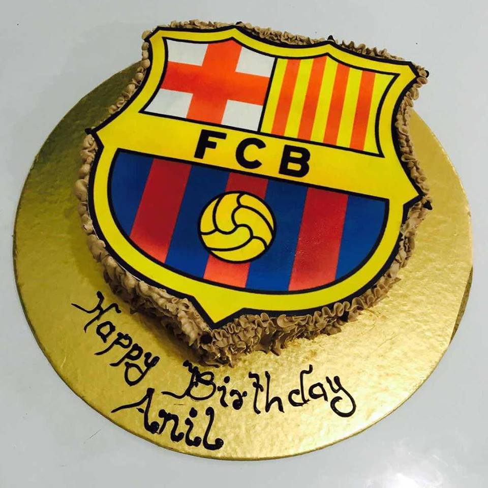 F.C Barcelona Birthday Cake - Customized Cakes in Lahore